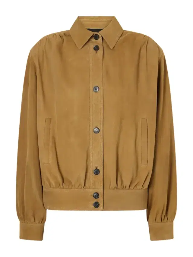 Suede Blouson Jacket