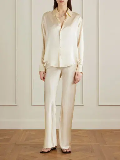 Comme Si Silk-bias Straight-leg Pants | Thumbnail 3