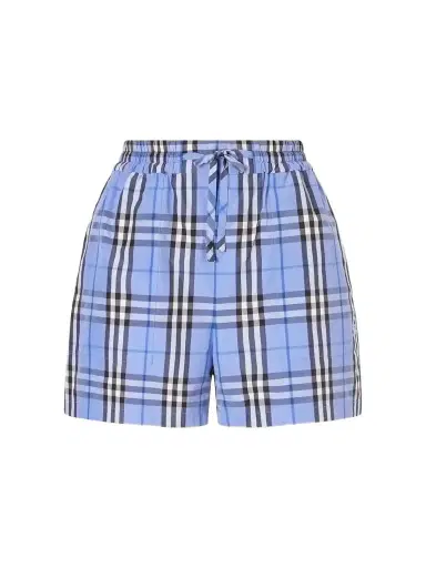Burberry Plaid Drawstring Cotton Shorts | Thumbnail 1