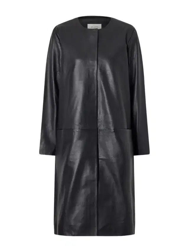 Minimal Leather Coat