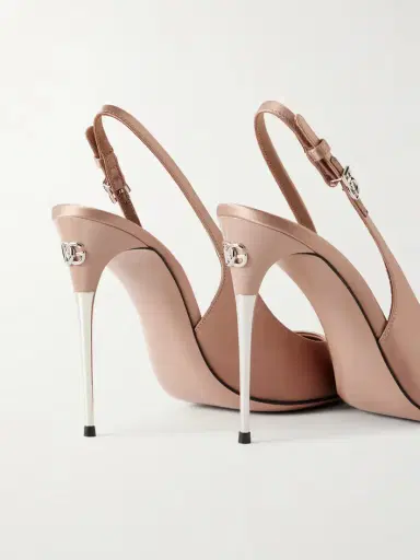 Dolce & Gabbana Satin Slingback Pumps | Thumbnail 5 Dolce & Gabbana Satin Slingback Pumps | Thumbnail 5