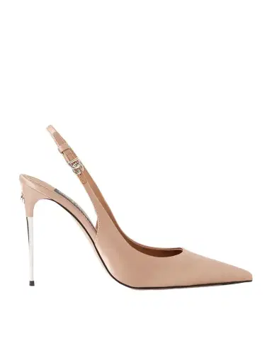 Dolce & Gabbana Satin Slingback Pumps | Thumbnail 1 Dolce & Gabbana Satin Slingback Pumps | Thumbnail 1