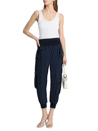 Cinq à Sept Women's Harmony Parachute Pants - Navy - Size XL | Thumbnail 2 Cinq à Sept Women's Harmony Parachute Pants - Navy - Size XL | Thumbnail 2