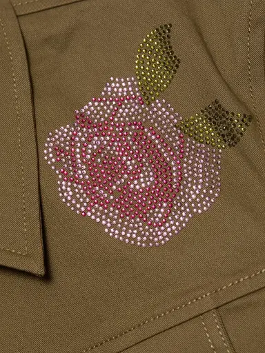Cinq à Sept Women's Canyon Crystal Rose Scrunched Jacket | Thumbnail 7 Cinq à Sept Women's Canyon Crystal Rose Scrunched Jacket | Thumbnail 7
