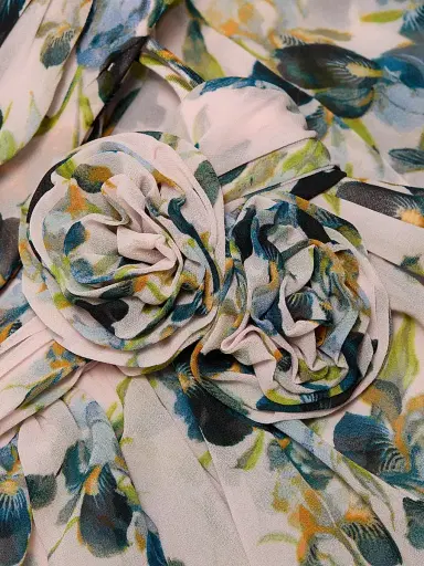Cinq à Sept Women's Magy Trailing Iris Floral Strapless Gown | Thumbnail 7