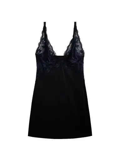 Wacoal Women's Modern Affair Floral Lace Chemise - Night Sky Black - Size XL | Thumbnail 1 Wacoal Women's Modern Affair Floral Lace Chemise - Night Sky Black - Size XL | Thumbnail 1