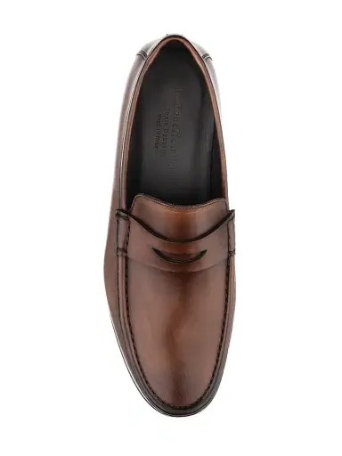 To Boot New York Men's Clapton Leather Penny Loafers - Crust Marrone - Size 9.5 | Thumbnail 3 To Boot New York Men's Clapton Leather Penny Loafers - Crust Marrone - Size 9.5 | Thumbnail 3
