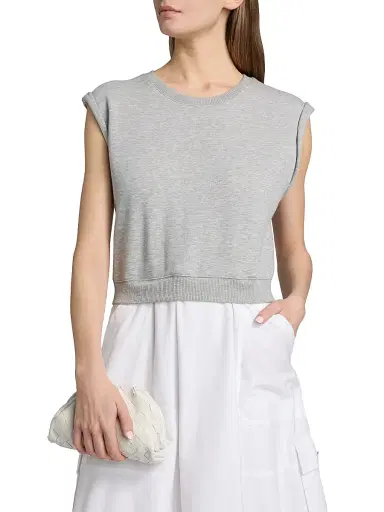 Cinq à Sept Women's Parker Layered Combo Midi-Dress - Heather Grey White - Size XL | Thumbnail 6 Cinq à Sept Women's Parker Layered Combo Midi-Dress - Heather Grey White - Size XL | Thumbnail 6