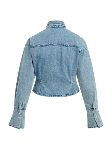 Favorite Daughter Women's The Eyes On Me Denim Shirt - Lexington - Size Large | Thumbnail 5 Favorite Daughter Women's The Eyes On Me Denim Shirt - Lexington - Size Large | Thumbnail 5