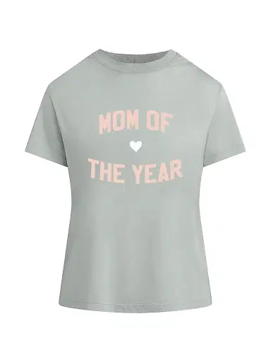 Favorite Daughter Women's Graphic Printed T-Shirt - Light Sage Pale Pink | Thumbnail 1 Favorite Daughter Women's Graphic Printed T-Shirt - Light Sage Pale Pink | Thumbnail 1