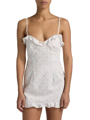 LoveShackFancy Women's Stephania Floral Minidress | Thumbnail 3 LoveShackFancy Women's Stephania Floral Minidress | Thumbnail 3