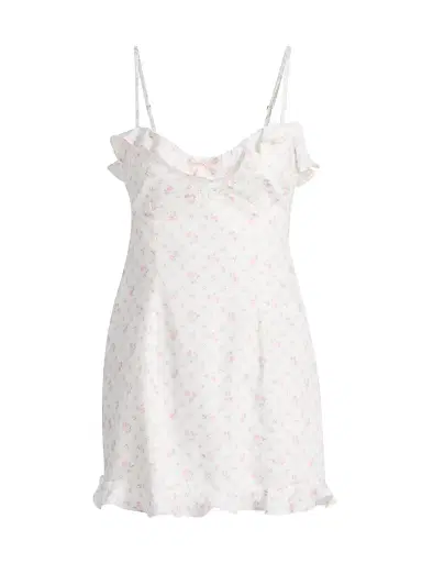 LoveShackFancy Women's Stephania Floral Minidress | Thumbnail 1 LoveShackFancy Women's Stephania Floral Minidress | Thumbnail 1