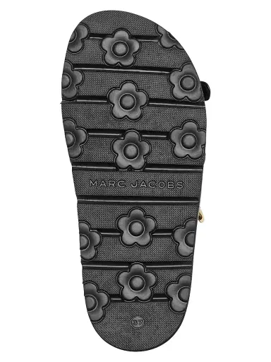 Marc Jacobs Women's The Kiki Leather Slides - Black - Size 5 Sandals | Thumbnail 4 Marc Jacobs Women's The Kiki Leather Slides - Black - Size 5 Sandals | Thumbnail 4