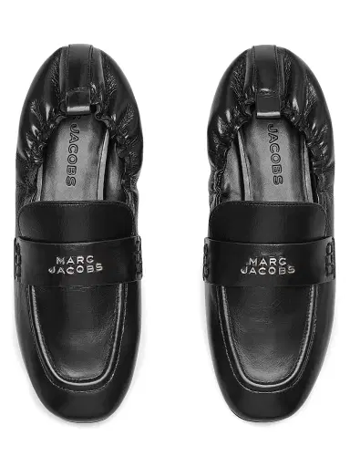 Marc Jacobs Women's The Jude Leather Loafers - Black | Thumbnail 3