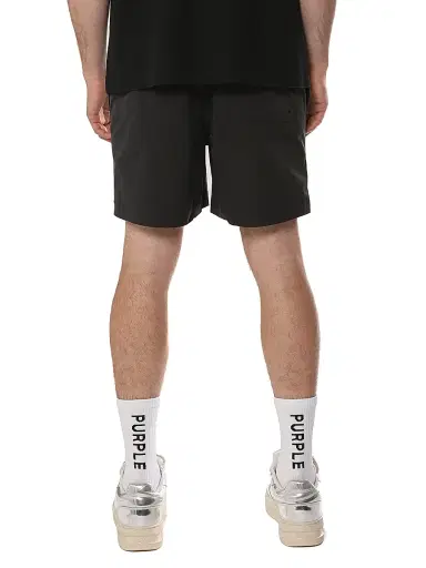 Purple Brand Men's All Around Embellished Logo Shorts - Black - Size XXL | Thumbnail 2