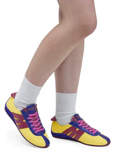 Marc Jacobs Women's The Bleeker 400 Leather Runner Sneakers - Bumblebee Multi - Size 6 | Thumbnail 6 Marc Jacobs Women's The Bleeker 400 Leather Runner Sneakers - Bumblebee Multi - Size 6 | Thumbnail 6