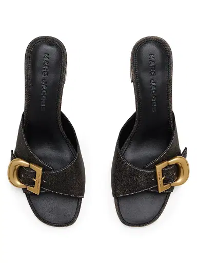 Marc Jacobs Women's The Doll 45MM Leather Sandals - Black - Size 5 | Thumbnail 3 Marc Jacobs Women's The Doll 45MM Leather Sandals - Black - Size 5 | Thumbnail 3