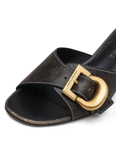 Marc Jacobs Women's The Doll 45MM Leather Sandals - Black - Size 5 | Thumbnail 4 Marc Jacobs Women's The Doll 45MM Leather Sandals - Black - Size 5 | Thumbnail 4