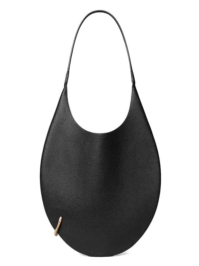 Tory Burch Women's Pierced Leather Shoulder Bag - Black