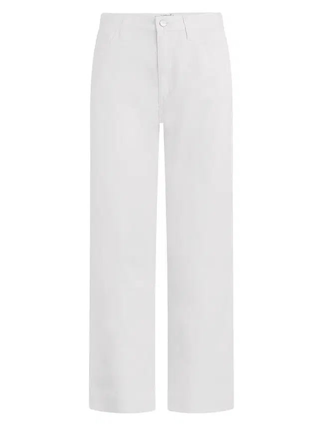 Joe's Jeans Women's The Wilder Relaxed Barrel Crop Jeans - White