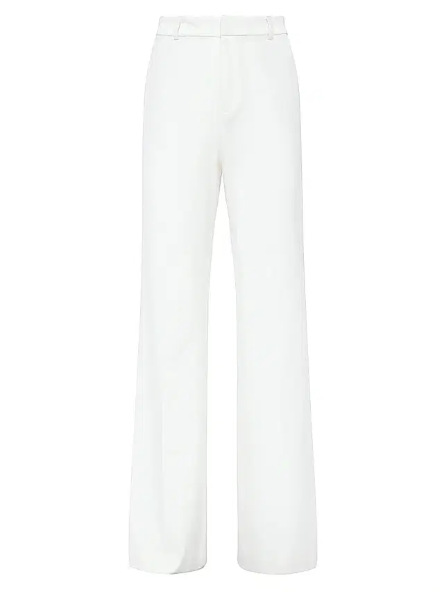 L'AGENCE Women's Livvy Stretch Straight-Leg Trousers - White