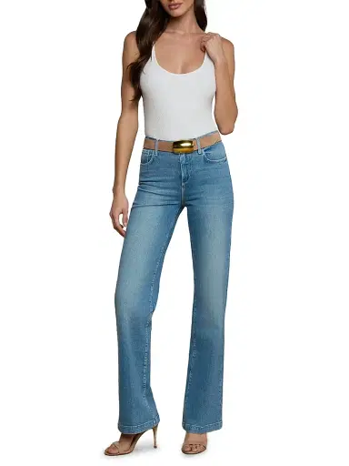 L'Agence Women's Clayton Wide-Leg Jeans | Thumbnail 2