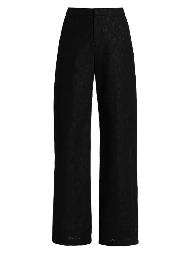 L'AGENCE Women's Livvy Bonded Lace Trousers - Black
