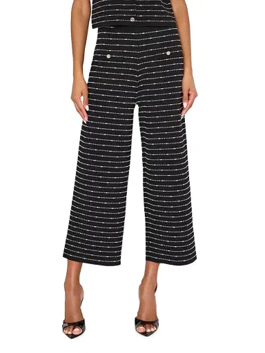 Milly Women's Lettie Striped Knit Pants | Thumbnail 4 Milly Women's Lettie Striped Knit Pants | Thumbnail 4