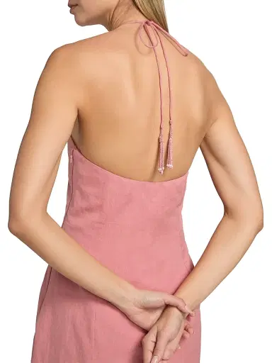 Hemant & Nandita Women's Gul Floral-Embroidered Linen-Cotton A-Line Minidress | Thumbnail 6 Hemant & Nandita Women's Gul Floral-Embroidered Linen-Cotton A-Line Minidress | Thumbnail 6