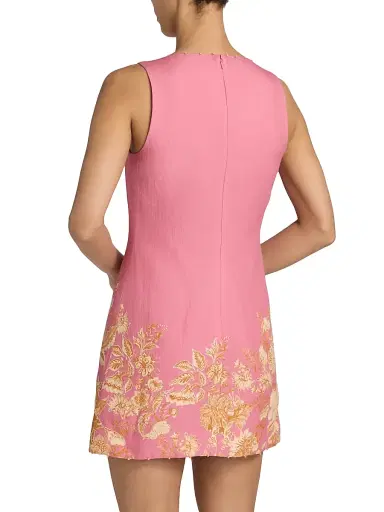 Hemant & Nandita Women's Floral A-Line Minidress - Size XL | Thumbnail 5