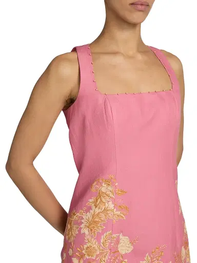 Hemant & Nandita Women's Floral A-Line Minidress - Size XL | Thumbnail 6