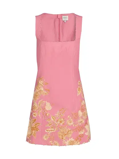 Hemant & Nandita Women's Floral A-Line Minidress - Size XL | Thumbnail 1