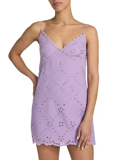 Hemant & Nandita Women's Cotton-Linen A-Line Minidress | Thumbnail 3 Hemant & Nandita Women's Cotton-Linen A-Line Minidress | Thumbnail 3