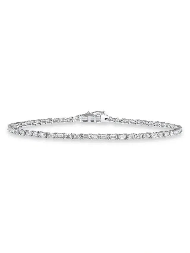 Women's 14K White Gold & 1.30 TCW Diamond Tennis Bracelet - White Gold