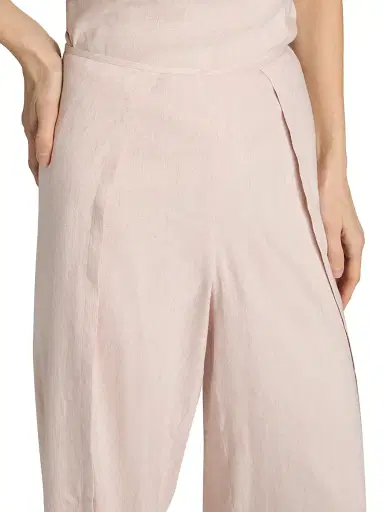 Proenza Schouler White Label Women's Calla Slub Linen-Blend Pants - Orchid - Size 0 | Thumbnail 6