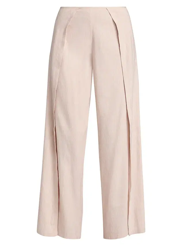 Women's Calla Slub Linen-Blend Pants - Orchid