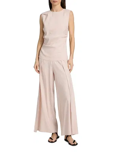 Proenza Schouler White Label Women's Anoushka Linen-Blend Top | Thumbnail 2 Proenza Schouler White Label Women's Anoushka Linen-Blend Top | Thumbnail 2