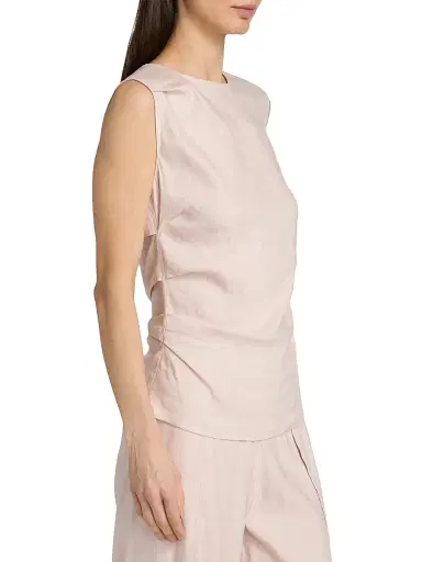Proenza Schouler White Label Women's Anoushka Linen-Blend Top | Thumbnail 4 Proenza Schouler White Label Women's Anoushka Linen-Blend Top | Thumbnail 4