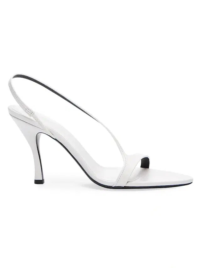 Loulou Studio Women's Arwa 85MM Leather Slingback Sandals - White