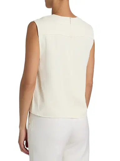 Loulou de Saison Women's Daika Boxy V-Neck Top | Thumbnail 5 Loulou de Saison Women's Daika Boxy V-Neck Top | Thumbnail 5