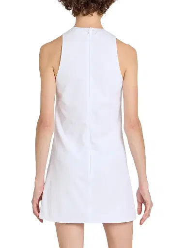 Courreges Women's Heritage Cotton Poplin Minidress - Blanc | Thumbnail 5 Courreges Women's Heritage Cotton Poplin Minidress - Blanc | Thumbnail 5