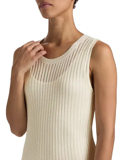 Loulou de Saison Women's Icaria Rib-Knit Midi-Dress | Thumbnail 6 Loulou de Saison Women's Icaria Rib-Knit Midi-Dress | Thumbnail 6