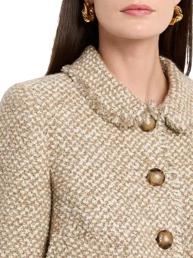 Maison Common Women's Tweed Knit Blazer - Beige Multi | Thumbnail 5 Maison Common Women's Tweed Knit Blazer - Beige Multi | Thumbnail 5