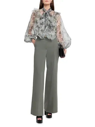 MAISON COMMON Women's Floral Silk Organza Blouse | Thumbnail 2 MAISON COMMON Women's Floral Silk Organza Blouse | Thumbnail 2