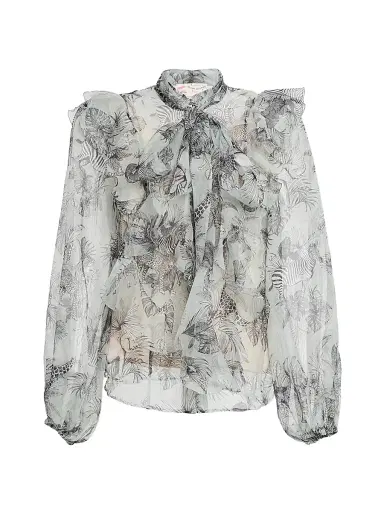 MAISON COMMON Women's Floral Silk Organza Blouse | Thumbnail 1 MAISON COMMON Women's Floral Silk Organza Blouse | Thumbnail 1