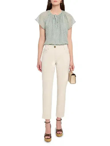 MAISON COMMON Women's Stretch-Denim Crop Jeans - Sand - Size 14 | Thumbnail 2 MAISON COMMON Women's Stretch-Denim Crop Jeans - Sand - Size 14 | Thumbnail 2