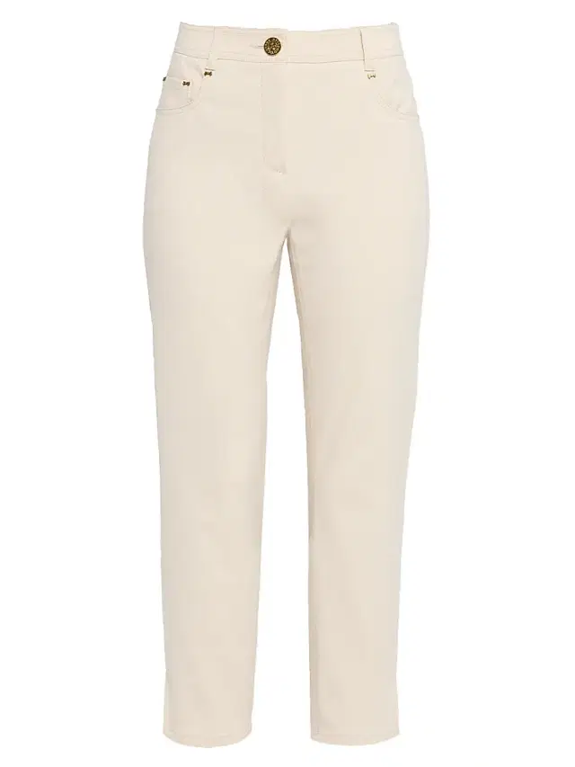 Women's Stretch-Denim Crop Jeans - Sand