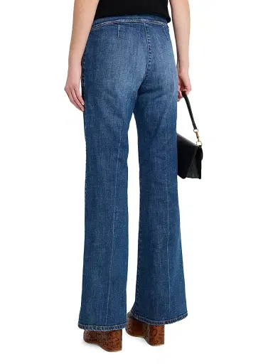 MAISON COMMON Women's Stretch Bootcut Jeans - Blue Multi - Size 12 | Thumbnail 3 MAISON COMMON Women's Stretch Bootcut Jeans - Blue Multi - Size 12 | Thumbnail 3
