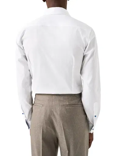 Eton Men's Signature Floral Twill Contemporary-Fit Shirt - White - Size 18 | Thumbnail 4