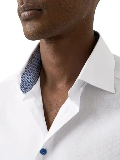 Eton Men's Signature Floral Twill Contemporary-Fit Shirt - White - Size 18 | Thumbnail 5